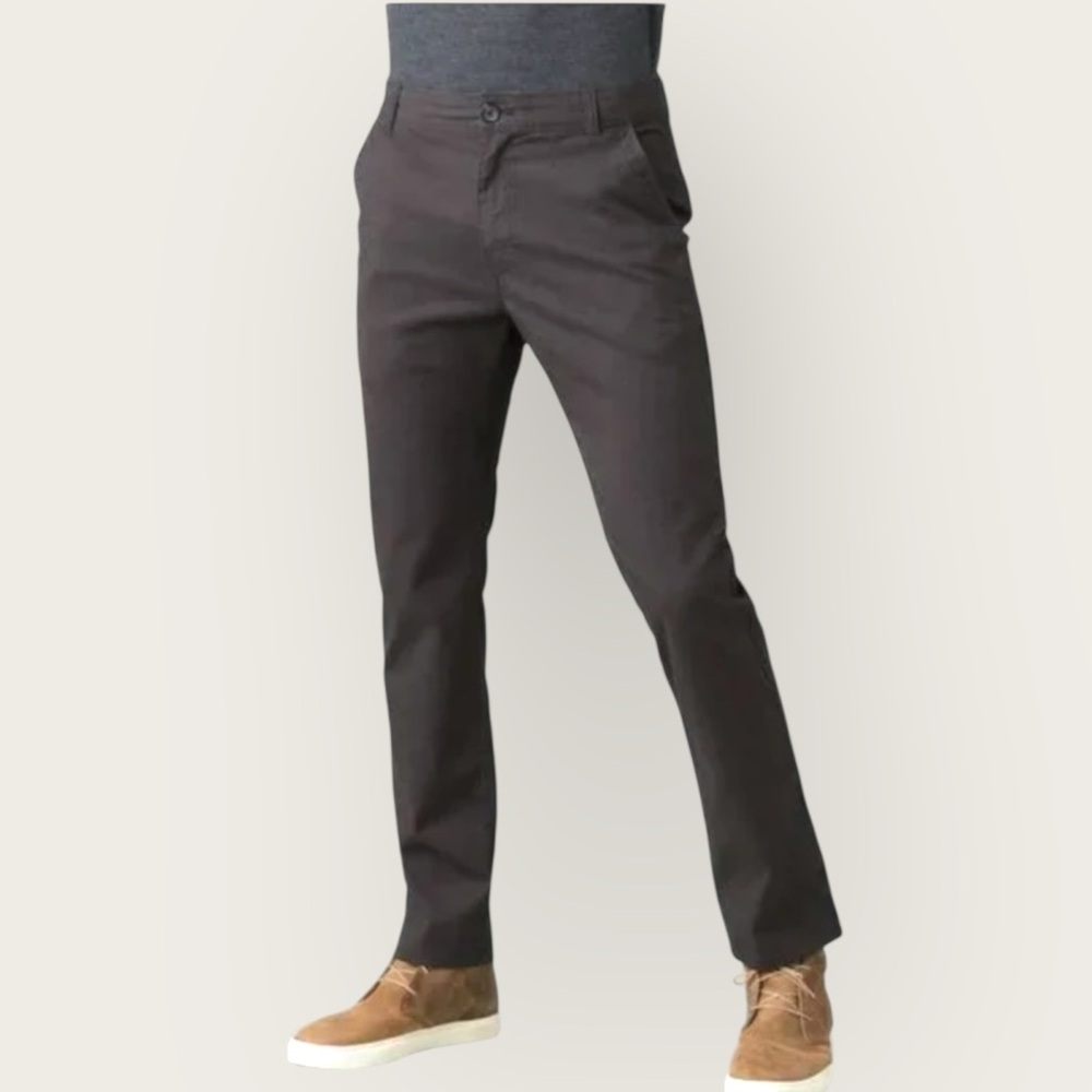 NWT Prana‎ Men’s McClee Straight Leg Pants Charcoal Trousers 40” x 32” Organic